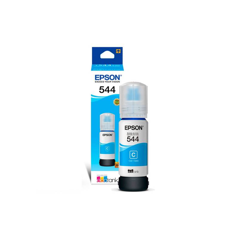 Epson Tinta Botella Epson T544 Color Cyan De 65ml Original Epson 3408