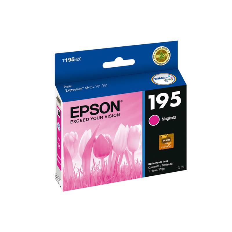 EPSON - Cartucho de Tinta Epson 195 Magenta Original EPSON