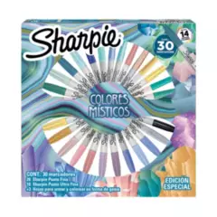 SHARPIE - Ruleta 30 Marcadores Sharpie Colores Místicos