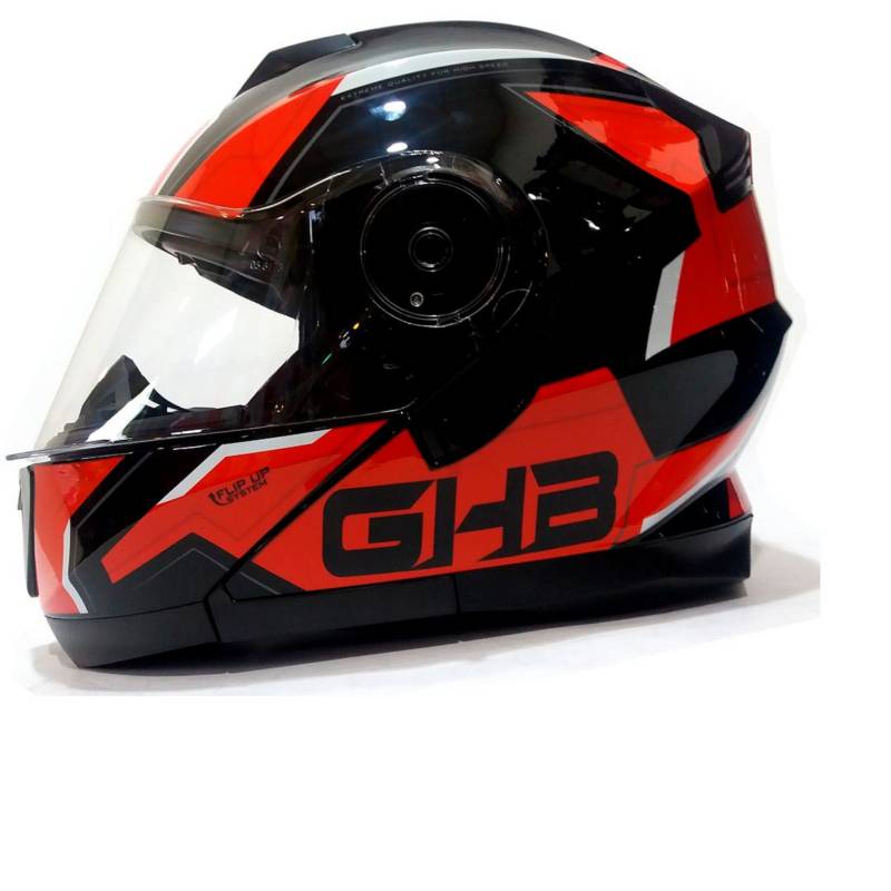 GHB - Casco Ghb 160 Stark Negro Rojo TALLA XL