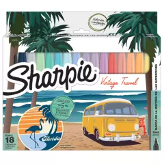 SHARPIE - Marcadores Sharpie Vintage Travel Set 18 Colores