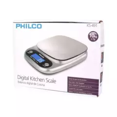 PHILCO - Balanza Pesa Digital Philco Ks491 10kg Cocina