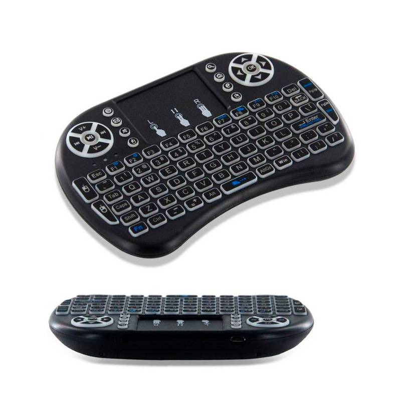 Mini Teclado Inalámbrico C/iluminacion Touchpad Smartv Pc– Detodoymascl