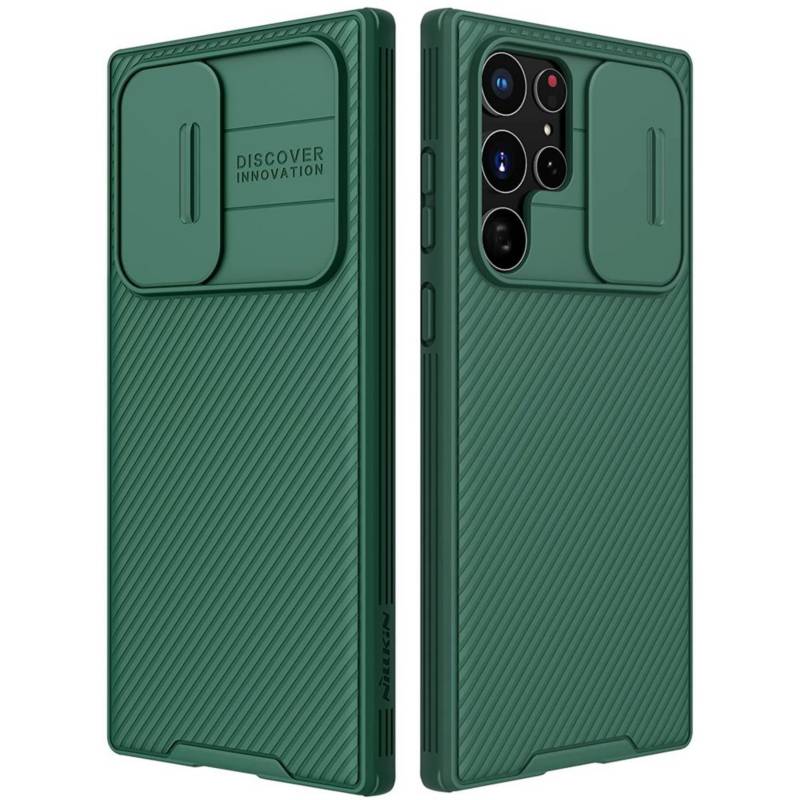 Nillkin Carcasa Camshield Pro Para Samsung Galaxy S22 Ultra Verde