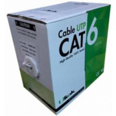 ULINK - CABLE UTP CAT6 100 MTS, 23 AWG, CCA PVC. GRIS