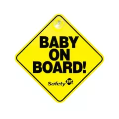 SAFETY 1ST - Letrero Bebé a Bordo Baby On Board SAFETY 1ST Amarillo