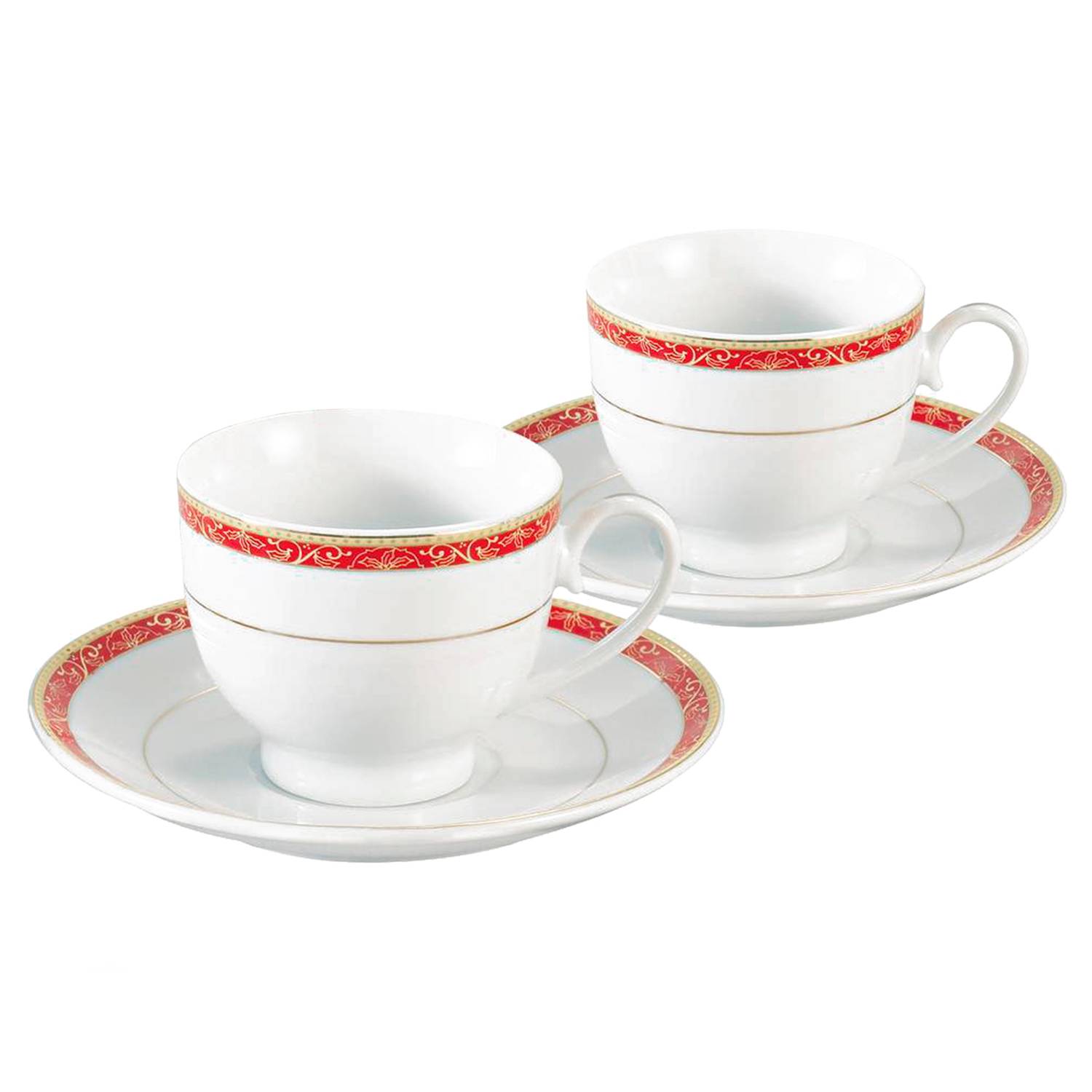 Juego de Tazas Té Brescia Gold 12 Piezas