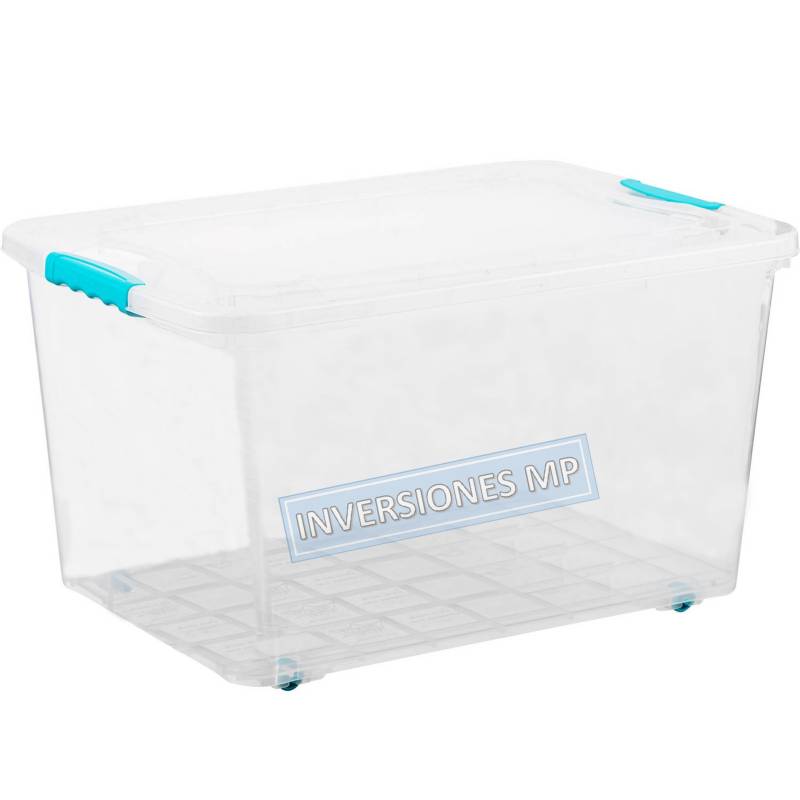 Caja organizadora Clarity 71 lts 36x48x58 cm transparente