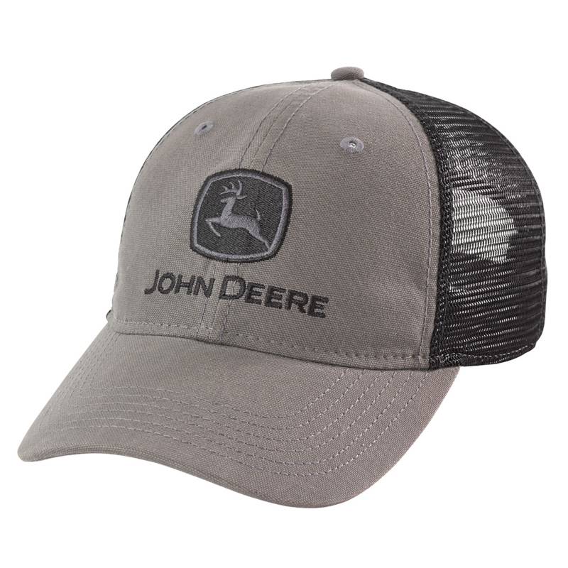 JOHN ASHFORD Gorro Jockey John Deere Importadas Logo Original Grisnegro