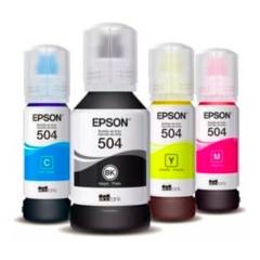 EPSON - Pack Botellas de tinta Epson T504 Colores para Ecotank