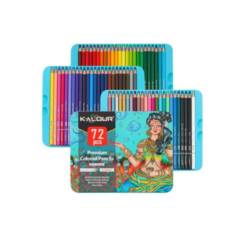 GENERICO - Set 72 Lapices Colores Arte Profesional Dibujo Caja Metálica
