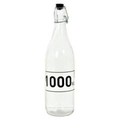 MALLORCA - Botella Decorativa de Vidrio con Tapa Refrescante