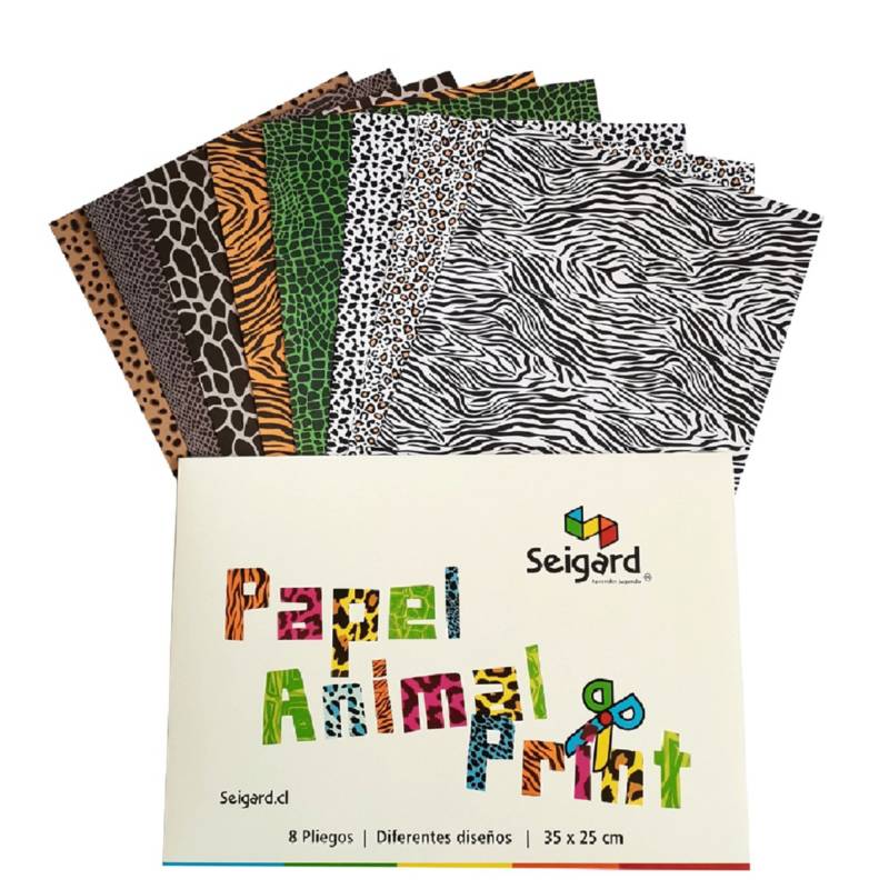 SEIGARD - Carpeta Papel Animales SEG931 Color Variado