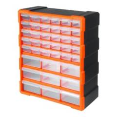 TACTIX - Caja Organizadora Plástica Multifuncional, 39 Compartimiento