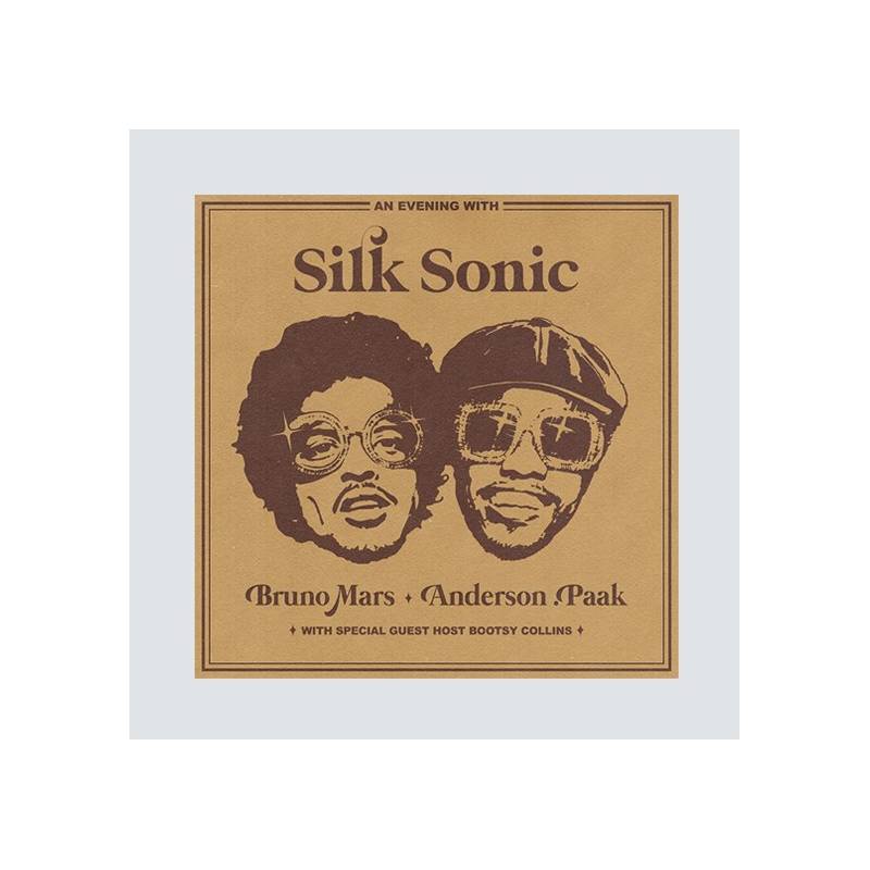 Camiseta 'An Evening with Silk Sonic - Silk Sonic & Bruno Mars' - Álbum -  Música Projeto Fan Service