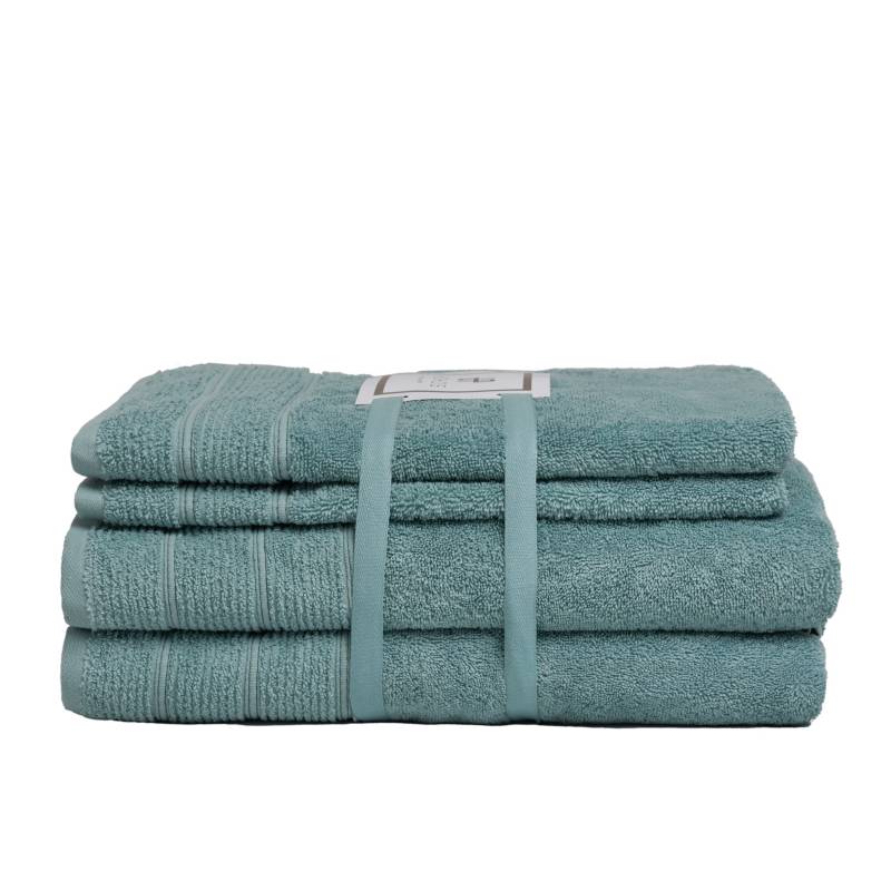 Cayo éxito terminar HOHOS CASA Set de toallas Deluxe 100% algodón turco 620gr, color Verde  agua. | falabella.com