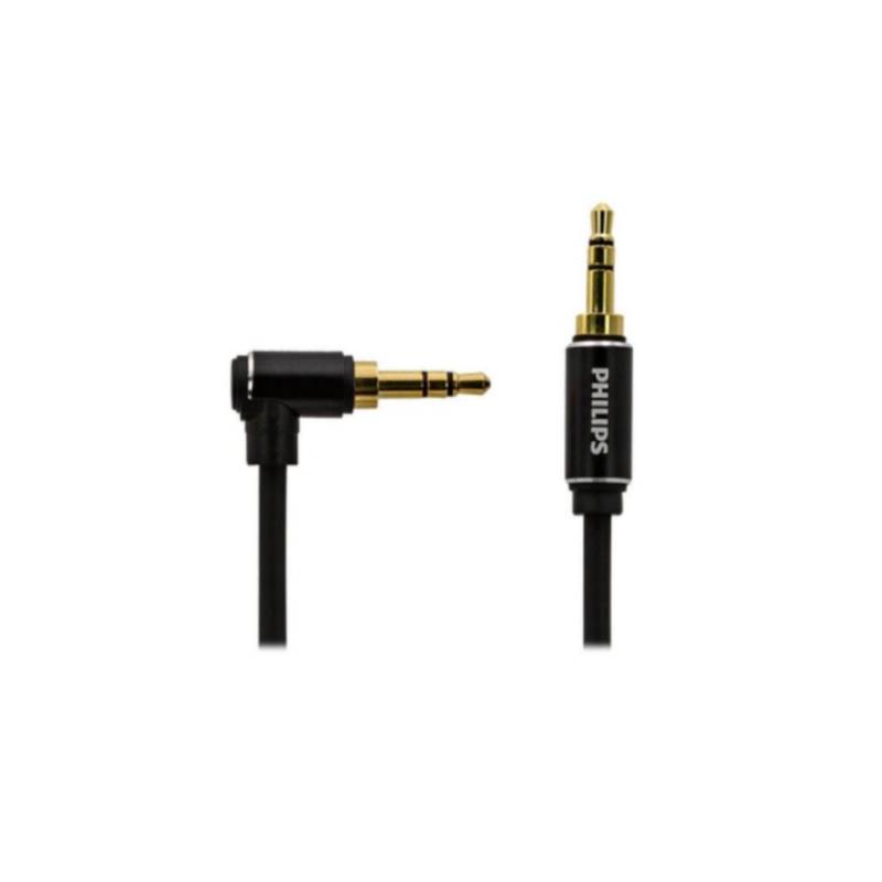 PHILIPS - Cable Auxiliar Jack 3.5 A Jack 3.5 90°PD 1.2 Mts Philips