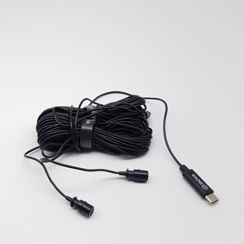 BOYA - Boya BY-M3D Doble Micrófono Lavalier Con Conector USB-C