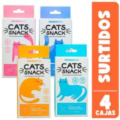 MARBEN PETS - Cats Snack Galletas Gato Con Catnip, Pack x 4 Cajas