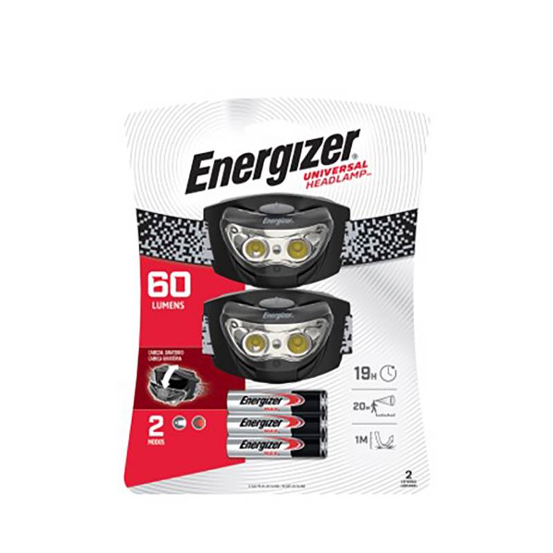 ENERGIZER Linterna de cabeza manos libres Energizer 60 lumens 2ud.