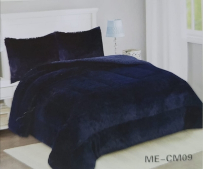 GENERICO Cobertor Peludo Cama King - Celeste