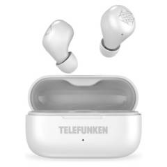 TELEFUNKEN - Audífonos Inalámbricos Blancos BTH102 Telefunken