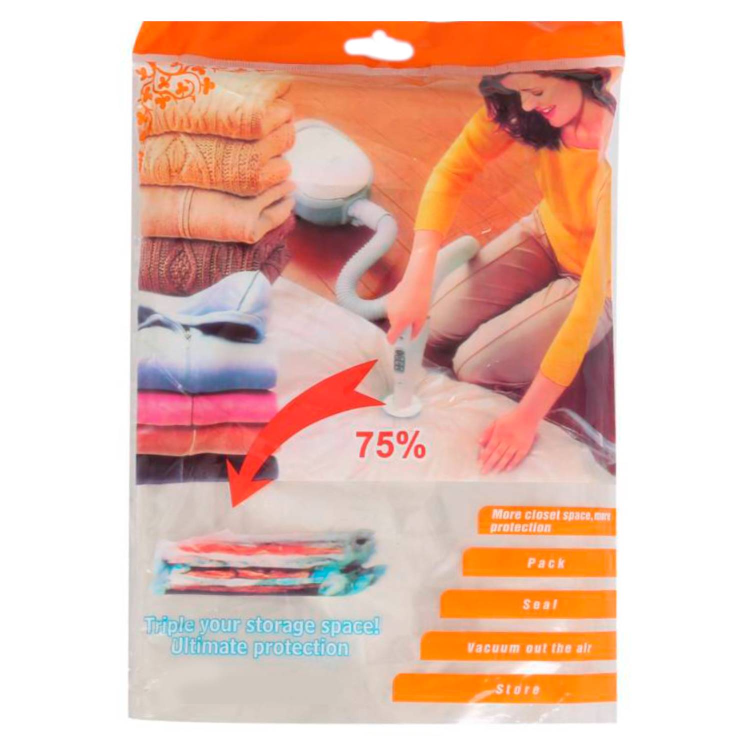 Bolsa de almacenamiento al vacío plegable para ropa comprimida a prueba de  humedad y polvo, 90 27.6 in, color amarillo
