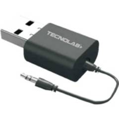 TECNOLAB - Transmisor Receptor Audio Bluetooth USB Jack 3.5 Tecnolab