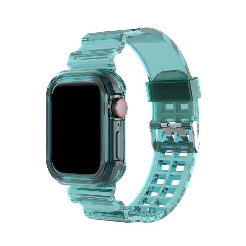 GENERICO - Correa de silicon compatible con Apple Watch y otros 38-40-41mm Azul1