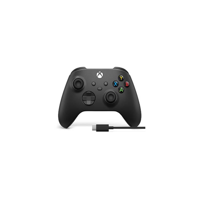 Microsoft Mando Inalámbrico Xbox One Con Cable USB-C Negro