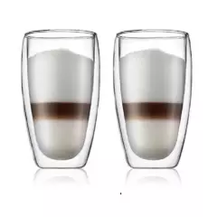 GLASSO - Set 2 Vasos Latte Doble Pared 473ml