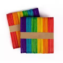 SEIGARD - Set de 100 Palitos de Helado de colores SEG814 Color Variado