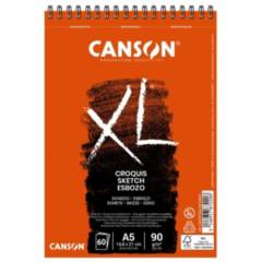 CANSON - Croquera Dibujo Canson XL Croquis 90gr A5