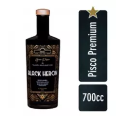 BLACK HERON - Pisco Ahumado Premium 1 Unidad 700cc BLACK HERON