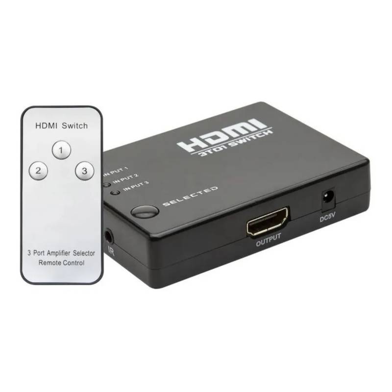 GENERICO - Hdmi Switch 3 Entradas Hdmi Switch Multiplicador 1080p Hd