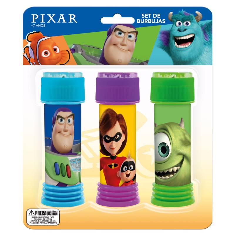 DISNEY - Set De Burbujas Con Personajes Pixar Disney Pronobel