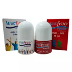 GENERICO - Desodorante Antitranspirante Wetfree Pack Clasico  + Forte