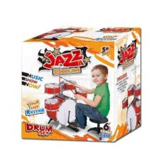 JAZZ DRUM - Juguete Bateria Musical Infantil 6 Piezas 82Cm