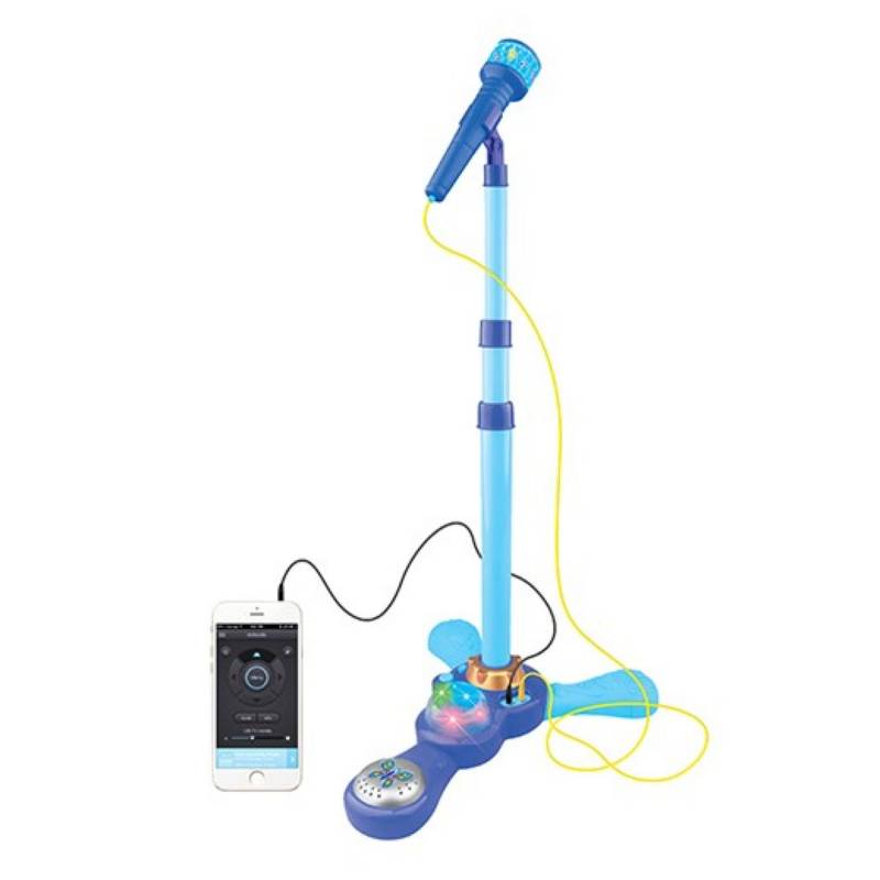 Encadenar En la cabeza de hoja OEM Juguete Microfono Karaoke Pedestal Luces MP3 Azul Infantil |  falabella.com