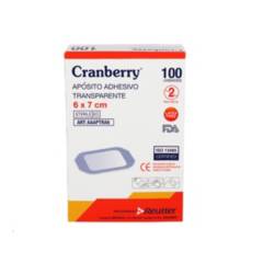 CRANBERRY - Apósito Adhesivo Transparente 6x7cm - 1 Caja De 100 Unidades