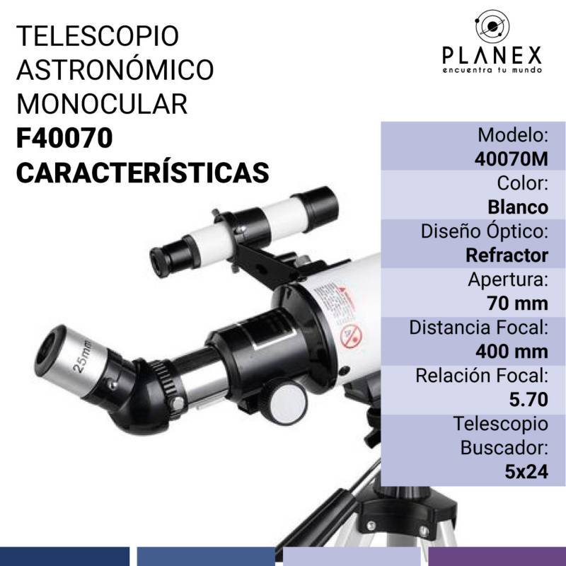 Telescopio Astronómico Profesional Monocular F40070