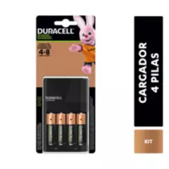 DURACELL - Pack 4 Pilas Duracell Recargables AA + Cargador pilas AA/AAA