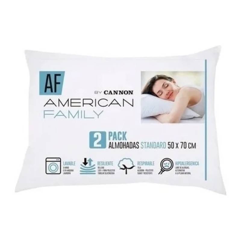 AMERICAN FAMILY - Almohadas Cannon ( Set De 2 ) American Family 50x70