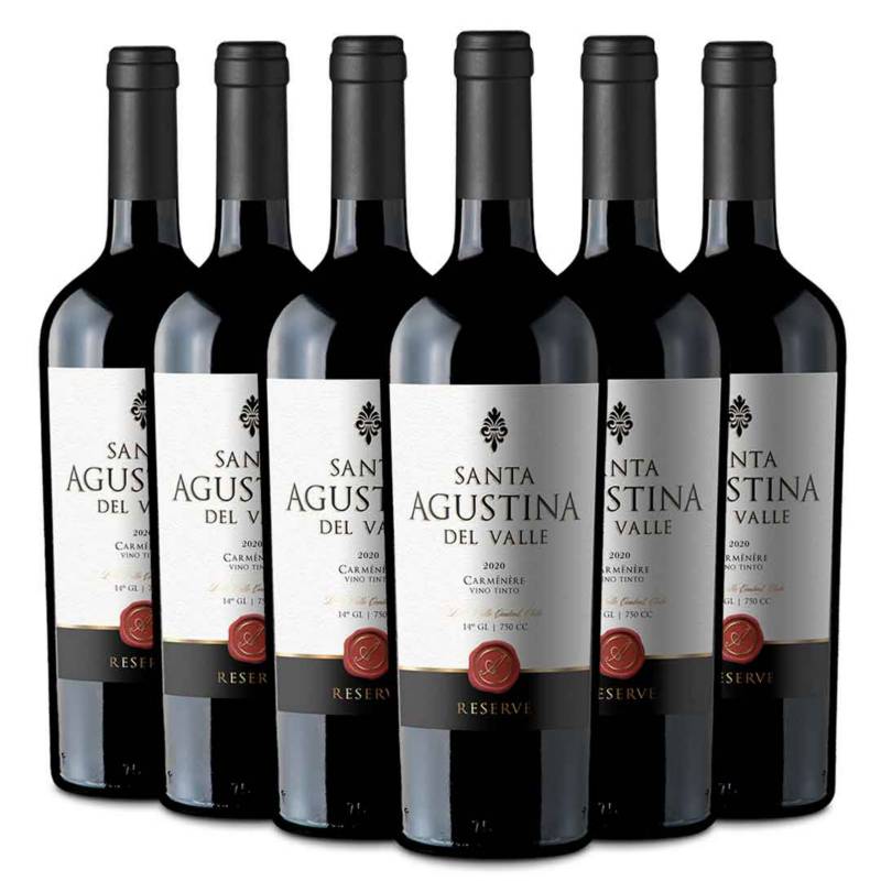 BESTIAS WINES - 6 Vinos Santa Agustina - Reserva - Carménère