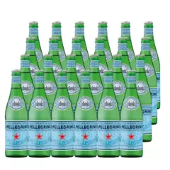 SAN PELLEGRINO - 24 Aguas Mineral San Pellegrino Con Gas (Botella Vidrio)