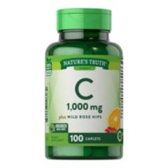 NATURE'S TRUTH - Vitamina C 1000 Mg & Wild Rose Hips - 100 Comprimidos