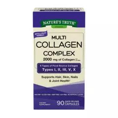 NATURE'S TRUTH - Colágeno Multi Collagen Complex Tipo I, II, III, V, X - 90 Cápsulas