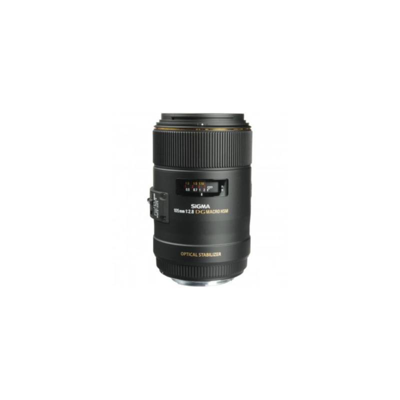 SIGMA - Sigma 105mm f/2.8 EX DG OS HSM Macro Lente Para Canon EF - Negro