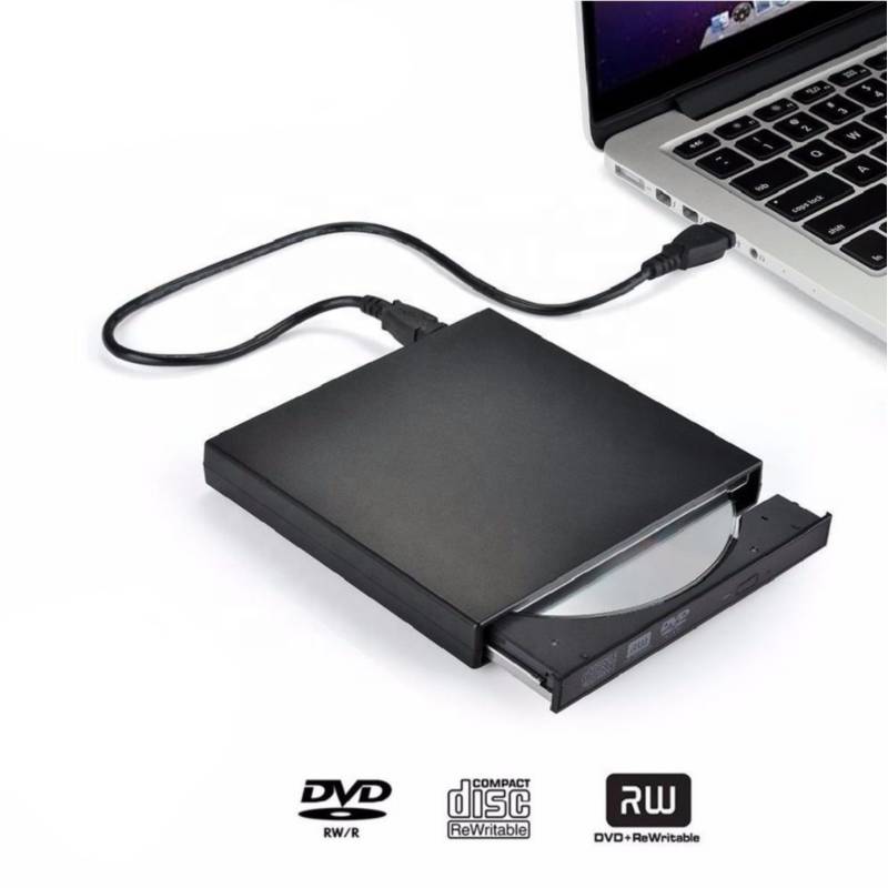 GENERICO - Grabador de DVD y CD externo Usb Slim delgado y portátil