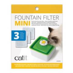 CATIT - Filtro Fuente De Agua Mini Flower 1,5 Litros 3 Un Gato Catit